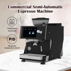 IT-CM-AS7 Pid Temperature Control Professional Semi-automatic Coffee Machine With Grinder,Commercial Coffee Machine Supplier | CE/UL Certified | ITOP Cafe,IT-CM-AS7 Pid Temperature Control Professional Semi-automatic Coffee Machine With Grinder