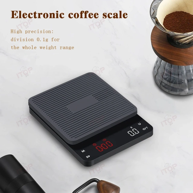 IT-ECS2912 Hot Sale Electric Kitchen Food Coffee Scale Digital With Timer,Commercial Coffee Machine Supplier | CE/UL Certified | ITOP Cafe,IT-ECS2912 Hot Sale Electric Kitchen Food Coffee Scale Digital With Timer