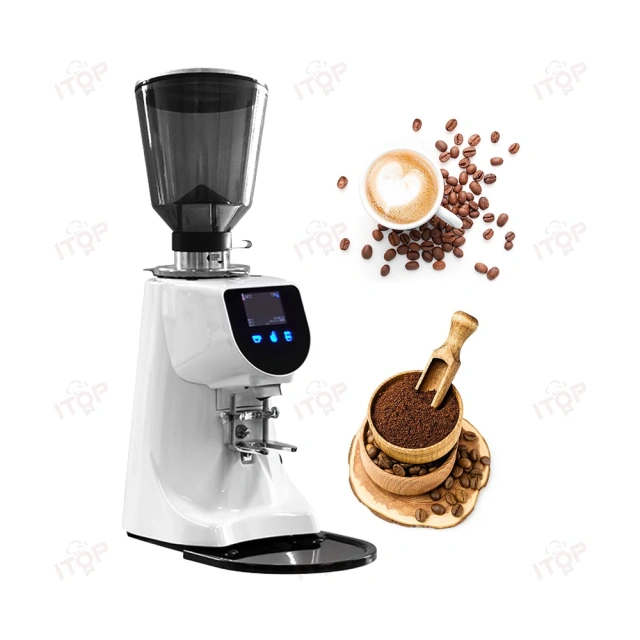 IT-CGA85 Commercial 74mm Burr Coffee Grinder Machine With Lcd Panel,Commercial Coffee Machine Supplier | CE/UL Certified | ITOP Cafe,IT-CGA85 Commercial 74mm Burr Coffee Grinder Machine With Lcd Panel