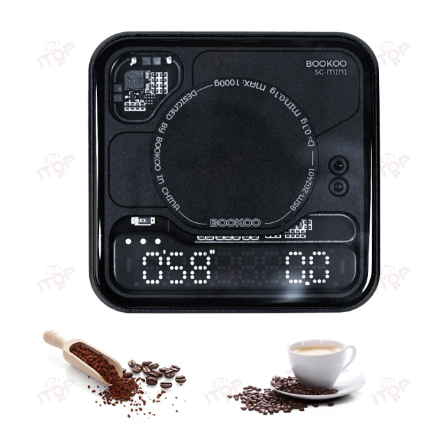 IT-BKCS Oem Mini Ultrathin Type-C Espresso 1000g 0.1g Digital Automatic Drip Coffee Weighing Balance Scale,Commercial Coffee Machine Supplier | CE/UL Certified | ITOP Cafe,IT-BKCS Oem Mini Ultrathin Type-C Espresso 1000g 0.1g Digital Automatic Drip Coffee Weighing Balance Scale