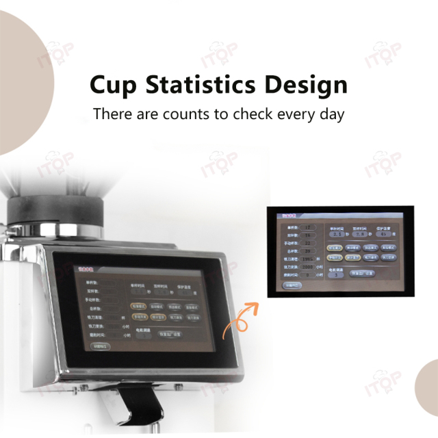 IT-CGK83 New Design Electric 83MM Flat Burr Coffee Grinder,Commercial Coffee Machine Supplier | CE/UL Certified | ITOP Cafe,IT-CGK83 New Design Electric 83MM Flat Burr Coffee Grinder
