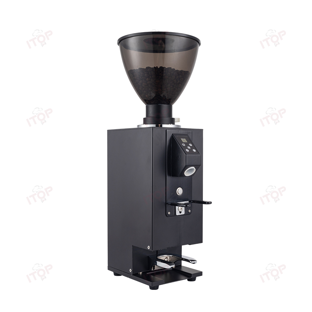 IT-CG-64 Electric Coffee Bean Grinder With Electric Tamper 64mm Flat Burr Grinder Quantitative Grinding Espresso Grinder,Commercial Coffee Machine Supplier | CE/UL Certified | ITOP Cafe,IT-CG-64 Electric Coffee Bean Grinder With Electric Tamper 64mm Flat Burr Grinder Quantitative Grinding Espresso Grinder