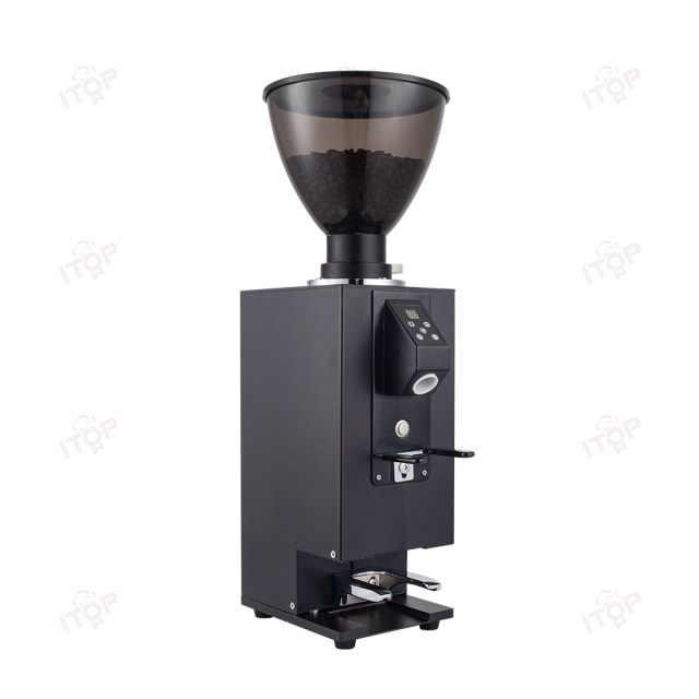 IT-CG-64 Electric Coffee Bean Grinder With Electric Tamper 64mm Flat Burr Grinder Quantitative Grinding Espresso Grinder,Commercial Coffee Machine Supplier | CE/UL Certified | ITOP Cafe,IT-CG-64 Electric Coffee Bean Grinder With Electric Tamper 64mm Flat Burr Grinder Quantitative Grinding Espresso Grinder