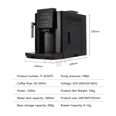 IT-ACM7S Wholesale Espresso Coffee Maker 19 Bar Koffiezetapparaat Cafe All-in-One Machine,Commercial Coffee Machine Supplier | CE/UL Certified | ITOP Cafe,IT-ACM7S Wholesale Espresso Coffee Maker 19 Bar Koffiezetapparaat Cafe All-in-One Machine