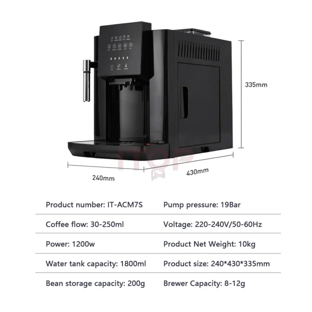 IT-ACM7S Wholesale Espresso Coffee Maker 19 Bar Koffiezetapparaat Cafe All-in-One Machine,Commercial Coffee Machine Supplier | CE/UL Certified | ITOP Cafe,IT-ACM7S Wholesale Espresso Coffee Maker 19 Bar Koffiezetapparaat Cafe All-in-One Machine