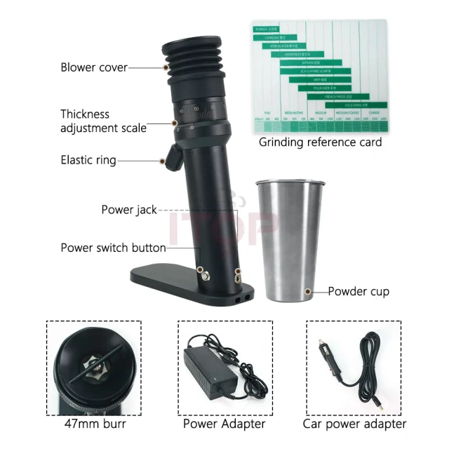 ITOP47 47mm Conical Burr Coffee Grinder,Commercial Coffee Machine Supplier | CE/UL Certified | ITOP Cafe,ITOP47 47mm Conical Burr Coffee Grinder