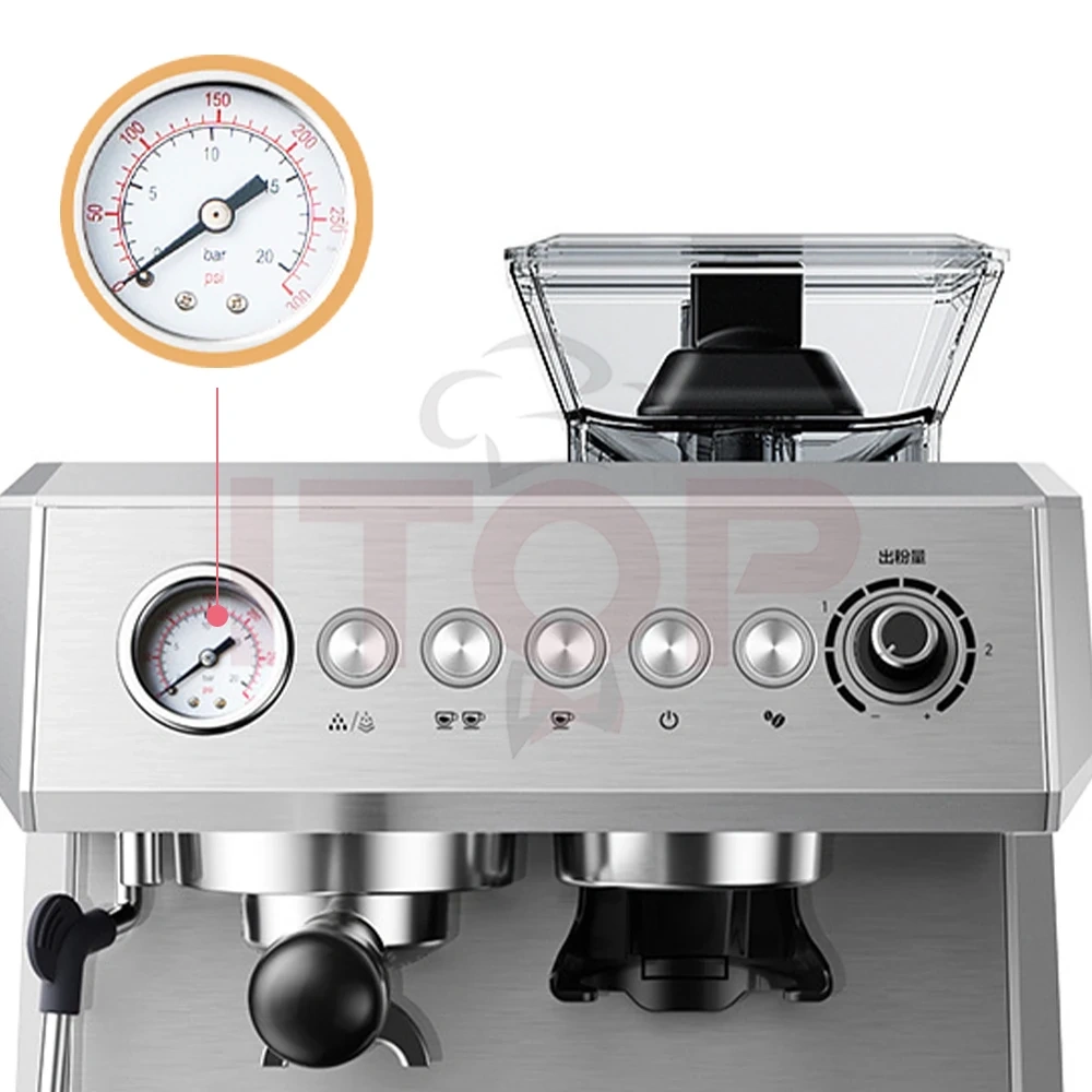 IT-ACM1350 Smart Commercial Economic Espresso Maker With Grinder,Commercial Coffee Machine Supplier | CE/UL Certified | ITOP Cafe,IT-ACM1350 Smart Commercial Economic Espresso Maker With Grinder