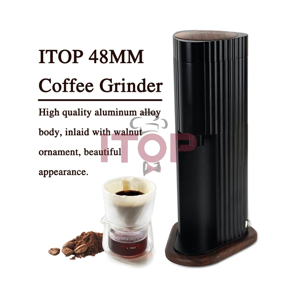 Hexa-48 48mm Conical Burrs 120 Levels of Grinding Degree for Whole Coffee Type Grind Espresso Coffee Miller,Commercial Coffee Machine Supplier | CE/UL Certified | ITOP Cafe,Hexa-48 48mm Conical Burrs 120 Levels of Grinding Degree for Whole Coffee Type Grind Espresso Coffee Miller