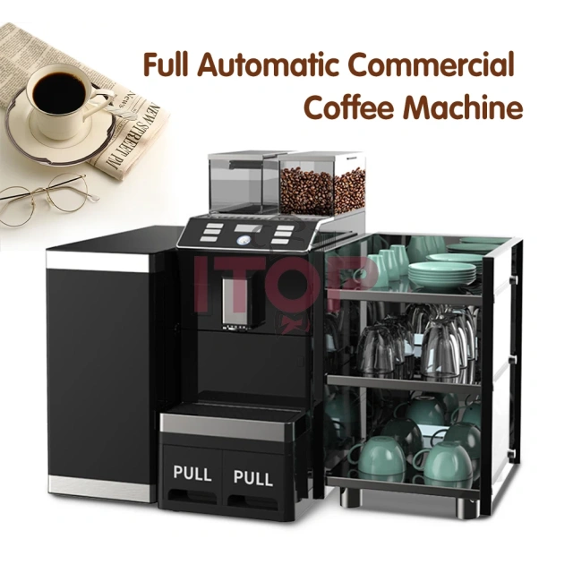 IT-FACM-1106 Professional Touch Screen Fully Automatic Coffee Machine,Commercial Coffee Machine Supplier | CE/UL Certified | ITOP Cafe,IT-FACM-1106 Professional Touch Screen Fully Automatic Coffee Machine