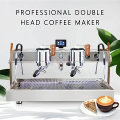 IT-CM4350 Restaurant Coffee Shop Double Head Coffee Machine For Cafe,Commercial Coffee Machine Supplier | CE/UL Certified | ITOP Cafe,IT-CM4350 Restaurant Coffee Shop Double Head Coffee Machine For Cafe