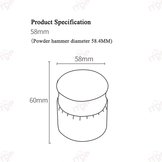 IT-PTM-S Manual Adjustable Pressure Coffee Tamper  58.5/58.35mm Use for 58MM Handle,Commercial Coffee Machine Supplier | CE/UL Certified | ITOP Cafe,IT-PTM-S Manual Adjustable Pressure Coffee Tamper  58.5/58.35mm Use for 58MM Handle