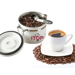 IT-VCC-1000/IT-VCC-1500/IT-VCC-1800 Stainless Steel Vacuum Sealed Coffee Storage Canister Container 1000ml/1500ml/1800ml,Commercial Coffee Machine Supplier | CE/UL Certified | ITOP Cafe,IT-VCC-1000/IT-VCC-1500/IT-VCC-1800 Stainless Steel Vacuum Sealed Coffee Storage Canister Container 1000ml/1500ml/1800ml