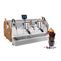 IT-CM4350 Restaurant Coffee Shop Double Head Coffee Machine For Cafe,Commercial Coffee Machine Supplier | CE/UL Certified | ITOP Cafe,IT-CM4350 Restaurant Coffee Shop Double Head Coffee Machine For Cafe