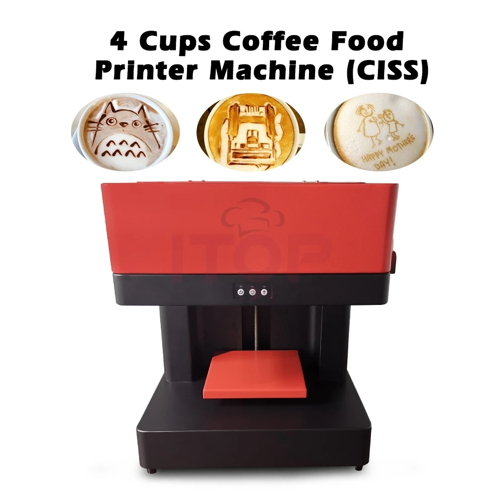 IT-CISS4CP Automatically Sense Height CISS CMYK Food Ink Digital Wifi Enabled Coffee Printer,Commercial Coffee Machine Supplier | CE/UL Certified | ITOP Cafe,IT-CISS4CP Automatically Sense Height CISS CMYK Food Ink Digital Wifi Enabled Coffee Printer