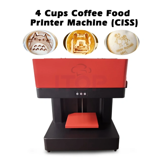 IT-CISS4CP Automatically Sense Height CISS CMYK Food Ink Digital Wifi Enabled Coffee Printer,Commercial Coffee Machine Supplier | CE/UL Certified | ITOP Cafe,IT-CISS4CP Automatically Sense Height CISS CMYK Food Ink Digital Wifi Enabled Coffee Printer
