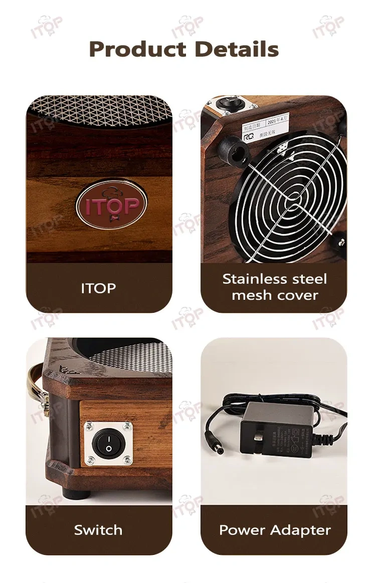 IT-WKCC Electric Automatic Baked Beans Radiator Fan Cooling 150g 110V/220V,Commercial Coffee Machine Supplier | CE/UL Certified | ITOP Cafe,IT-WKCC Electric Automatic Baked Beans Radiator Fan Cooling 150g 110V/220V