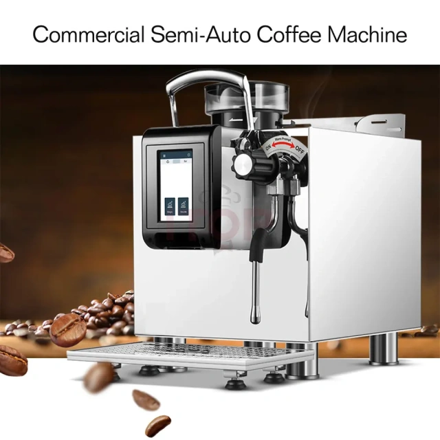 IT-CM-S200 Touch Screen Commercial Semi Automatic Single Serve Coffee Maker With Milk Frother,Commercial Coffee Machine Supplier | CE/UL Certified | ITOP Cafe,IT-CM-S200 Touch Screen Commercial Semi Automatic Single Serve Coffee Maker With Milk Frother