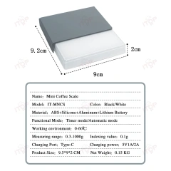 IT-MNCS Mini Coffee Scale Espresso Extraction Quantitative Scale Pour Over Coffee Flow Scale Coffee Electronic Scale,Commercial Coffee Machine Supplier | CE/UL Certified | ITOP Cafe,IT-MNCS Mini Coffee Scale Espresso Extraction Quantitative Scale Pour Over Coffee Flow Scale Coffee Electronic Scale