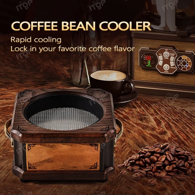 IT-WKCC Electric Automatic Baked Beans Radiator Fan Cooling 150g 110V/220V,Commercial Coffee Machine Supplier | CE/UL Certified | ITOP Cafe,IT-WKCC Electric Automatic Baked Beans Radiator Fan Cooling 150g 110V/220V