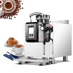 IT-CM-S200 Touch Screen Commercial Semi Automatic Single Serve Coffee Maker With Milk Frother,Commercial Coffee Machine Supplier | CE/UL Certified | ITOP Cafe,IT-CM-S200 Touch Screen Commercial Semi Automatic Single Serve Coffee Maker With Milk Frother