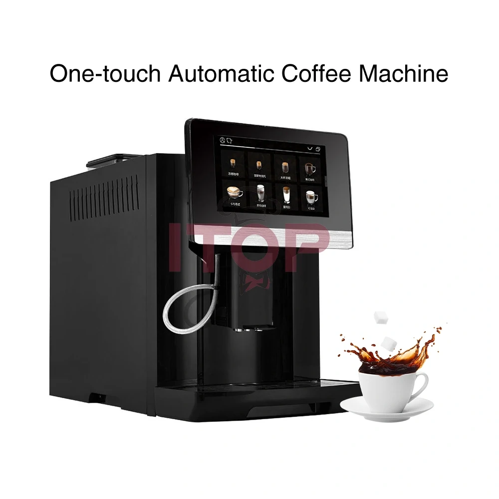 IT-CM-OFT50 High Quality Fully Automatic 1350W Digital  Cappuccino Espresso Machine,Commercial Coffee Machine Supplier | CE/UL Certified | ITOP Cafe,IT-CM-OFT50 High Quality Fully Automatic 1350W Digital  Cappuccino Espresso Machine