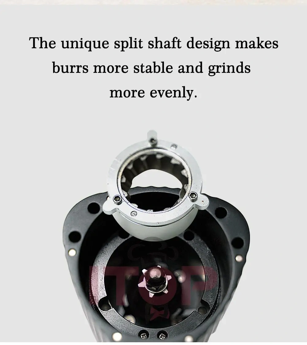Hexa-48 48mm Conical Burrs 120 Levels of Grinding Degree for Whole Coffee Type Grind Espresso Coffee Miller,Commercial Coffee Machine Supplier | CE/UL Certified | ITOP Cafe,Hexa-48 48mm Conical Burrs 120 Levels of Grinding Degree for Whole Coffee Type Grind Espresso Coffee Miller