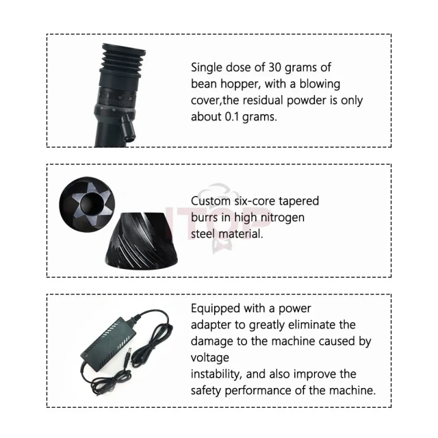 ITOP47 47mm Conical Burr Coffee Grinder,Commercial Coffee Machine Supplier | CE/UL Certified | ITOP Cafe,ITOP47 47mm Conical Burr Coffee Grinder