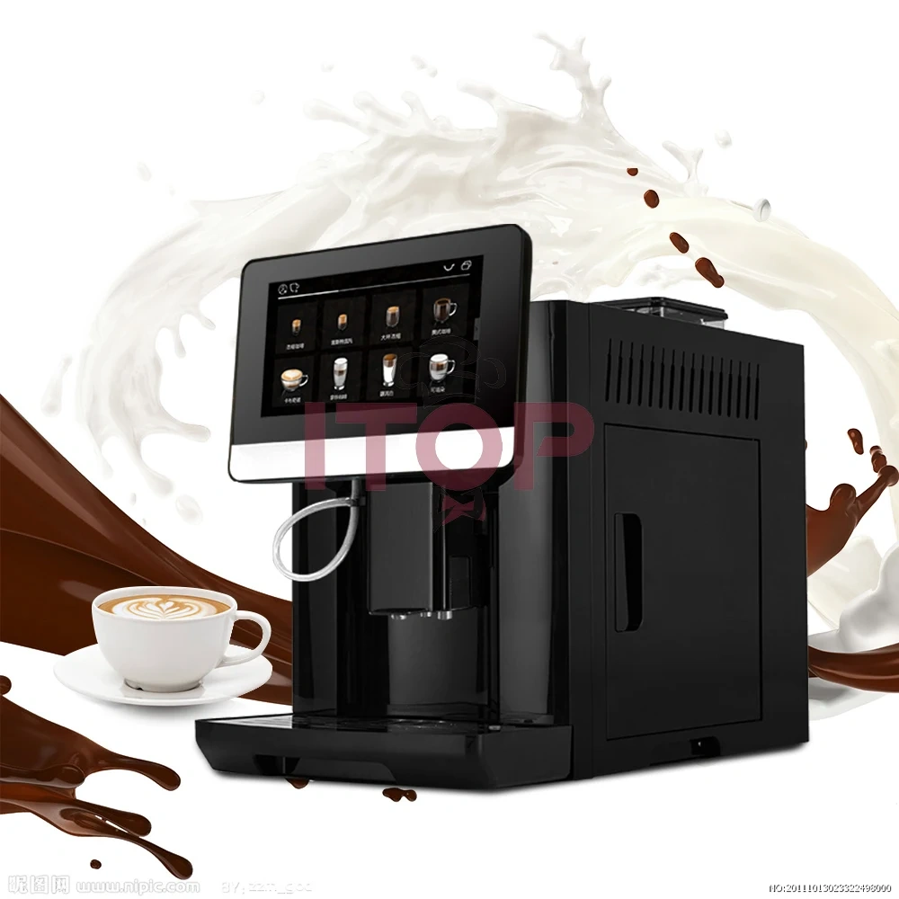 IT-CM-OFT50 High Quality Fully Automatic 1350W Digital  Cappuccino Espresso Machine,Commercial Coffee Machine Supplier | CE/UL Certified | ITOP Cafe,IT-CM-OFT50 High Quality Fully Automatic 1350W Digital  Cappuccino Espresso Machine