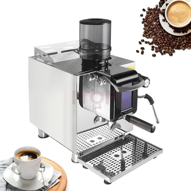 IT-CM-S200 Touch Screen Commercial Semi Automatic Single Serve Coffee Maker With Milk Frother,Commercial Coffee Machine Supplier | CE/UL Certified | ITOP Cafe,IT-CM-S200 Touch Screen Commercial Semi Automatic Single Serve Coffee Maker With Milk Frother