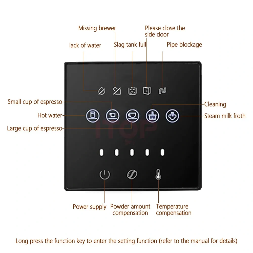 IT-ACM7S Wholesale Espresso Coffee Maker 19 Bar Koffiezetapparaat Cafe All-in-One Machine,Commercial Coffee Machine Supplier | CE/UL Certified | ITOP Cafe,IT-ACM7S Wholesale Espresso Coffee Maker 19 Bar Koffiezetapparaat Cafe All-in-One Machine