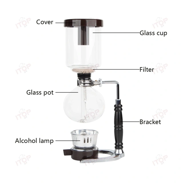 IT-LRSCP 300/500ML Siphon Coffee Pot Set,Commercial Coffee Machine Supplier | CE/UL Certified | ITOP Cafe,IT-LRSCP 300/500ML Siphon Coffee Pot Set