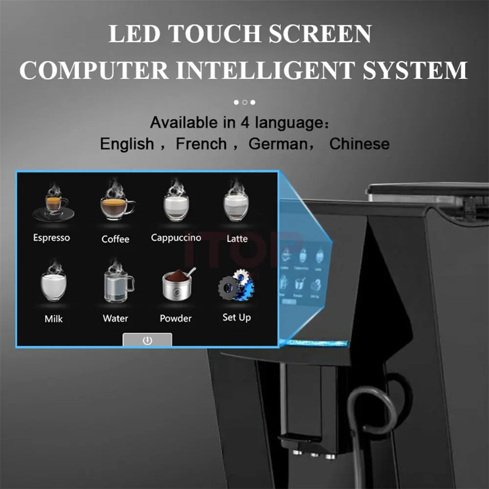 IT-CM-OFT19 One-touch Automatic Coffee Machine,Commercial Coffee Machine Supplier | CE/UL Certified | ITOP Cafe,IT-CM-OFT19 One-touch Automatic Coffee Machine