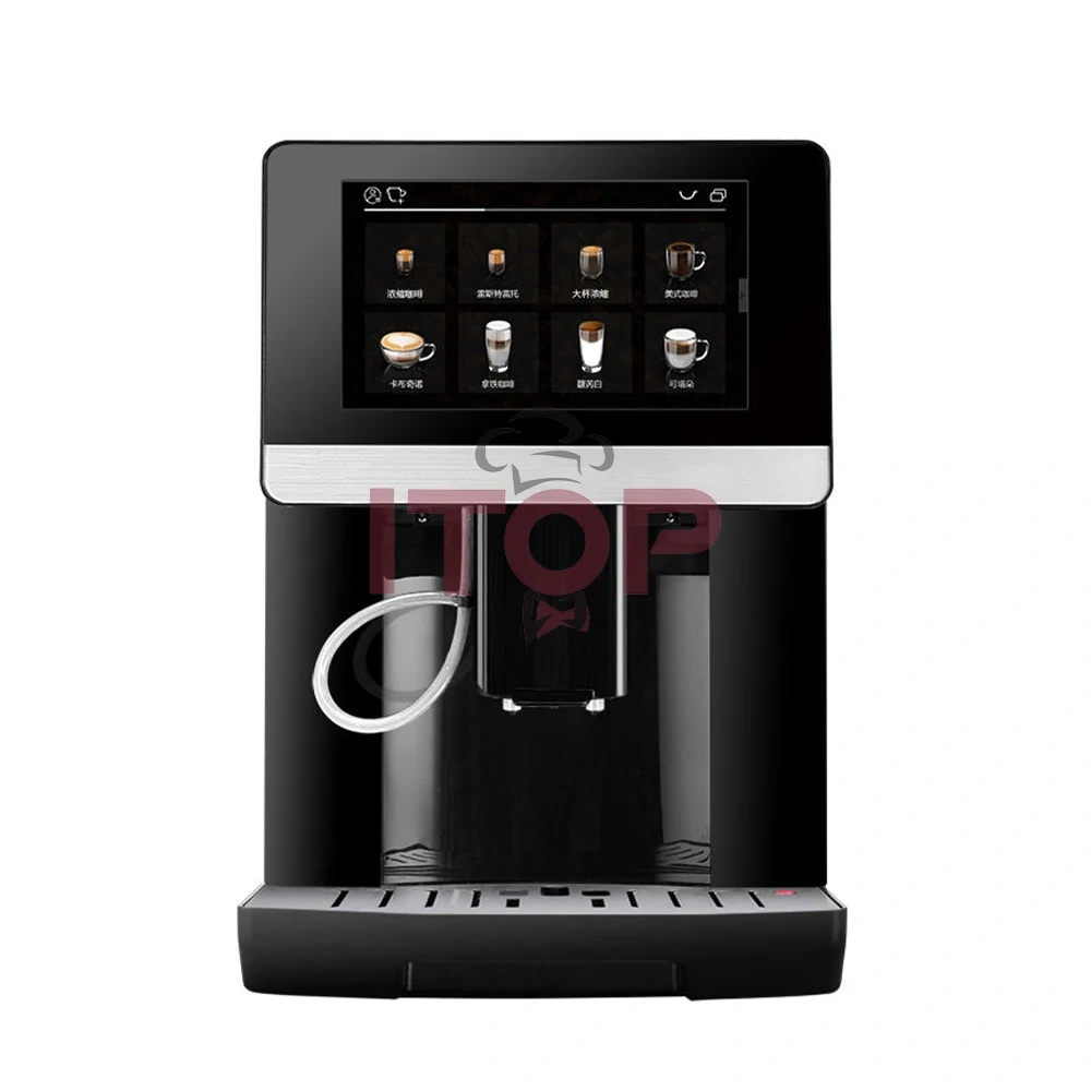 IT-CM-OFT50 High Quality Fully Automatic 1350W Digital  Cappuccino Espresso Machine,Commercial Coffee Machine Supplier | CE/UL Certified | ITOP Cafe,IT-CM-OFT50 High Quality Fully Automatic 1350W Digital  Cappuccino Espresso Machine