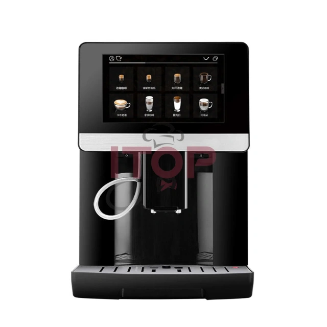 IT-CM-OFT50 High Quality Fully Automatic 1350W Digital  Cappuccino Espresso Machine,Commercial Coffee Machine Supplier | CE/UL Certified | ITOP Cafe,IT-CM-OFT50 High Quality Fully Automatic 1350W Digital  Cappuccino Espresso Machine