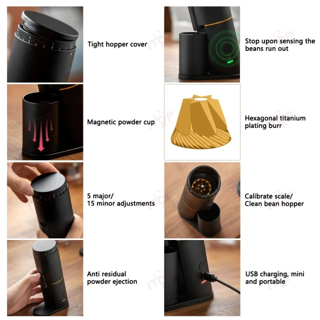 ITOP-N-Mini_B Portable Mini Electric 220v 110v Espresso Grinder,Commercial Coffee Machine Supplier | CE/UL Certified | ITOP Cafe,ITOP-N-Mini_B Portable Mini Electric 220v 110v Espresso Grinder