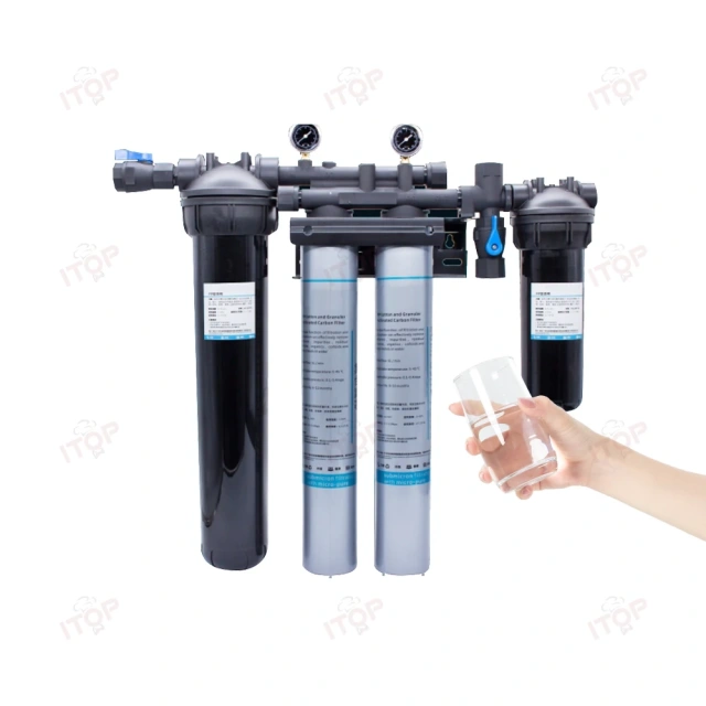 IT-WPE-2/IT-WPE-3 Under-sink Commercial Foodservice Restaurants Water Filter System,Commercial Coffee Machine Supplier | CE/UL Certified | ITOP Cafe,IT-WPE-2/IT-WPE-3 Under-sink Commercial Foodservice Restaurants Water Filter System