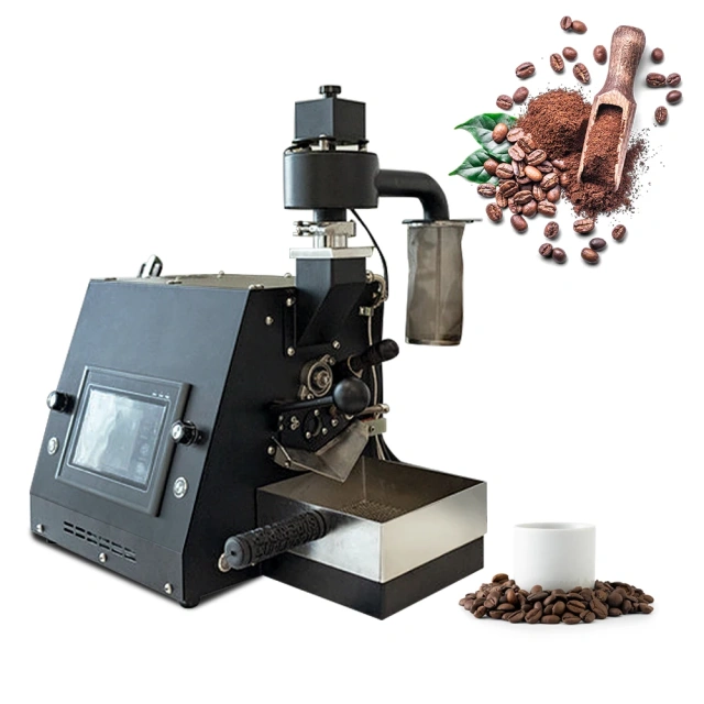 IT-CR-350 Industrial Gas Heating Stainless Steel Drum Coffee Bean Roaster,Commercial Coffee Machine Supplier | CE/UL Certified | ITOP Cafe,IT-CR-350 Industrial Gas Heating Stainless Steel Drum Coffee Bean Roaster
