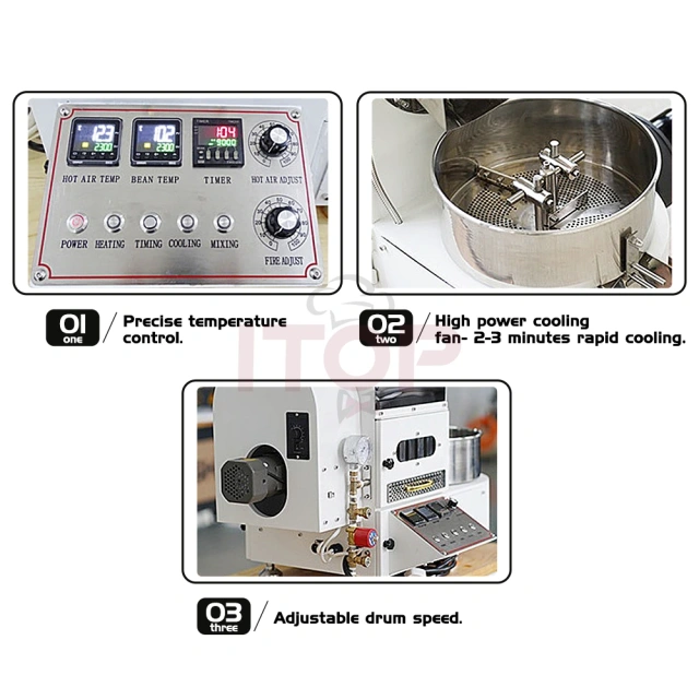 IT-CR-60W/IT-CR-90W/IT-CR-200W ITOP 1Kg 2Kg 3Kg Commercial Coffee Bean Gas Heating Roasting Machine,Commercial Coffee Machine Supplier | CE/UL Certified | ITOP Cafe,IT-CR-60W/IT-CR-90W/IT-CR-200W ITOP 1Kg 2Kg 3Kg Commercial Coffee Bean Gas Heating Roasting Machine