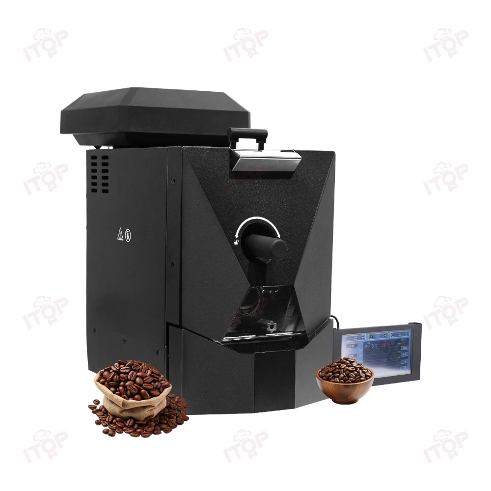 IT-CBR-1.5 Perfect Performance 1000w Drum Type Automatic Coffee Roaster,Commercial Coffee Machine Supplier | CE/UL Certified | ITOP Cafe,IT-CBR-1.5 Perfect Performance 1000w Drum Type Automatic Coffee Roaster