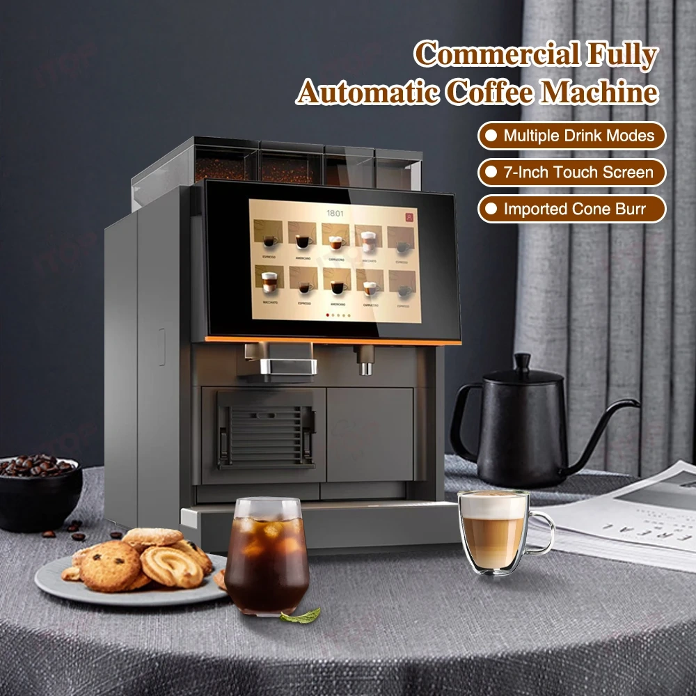 IT-ATC-K46 Touch Screen Fully Automatic Bean To Cup 9 bar Espresso Coffee Machine,Commercial Coffee Machine Supplier | CE/UL Certified | ITOP Cafe,IT-ATC-K46 Touch Screen Fully Automatic Bean To Cup 9 bar Espresso Coffee Machine