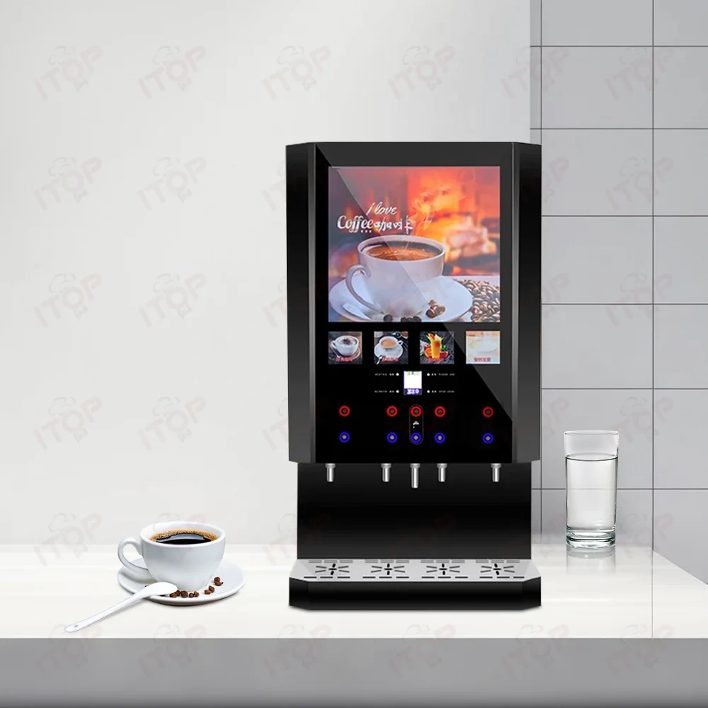 IT-CIM-D4 4 Flavours Hot and Cold Commercial Use Automatic Coffee, Milk Tea Vending Machine,Commercial Coffee Machine Supplier | CE/UL Certified | ITOP Cafe,IT-CIM-D4 4 Flavours Hot and Cold Commercial Use Automatic Coffee, Milk Tea Vending Machine