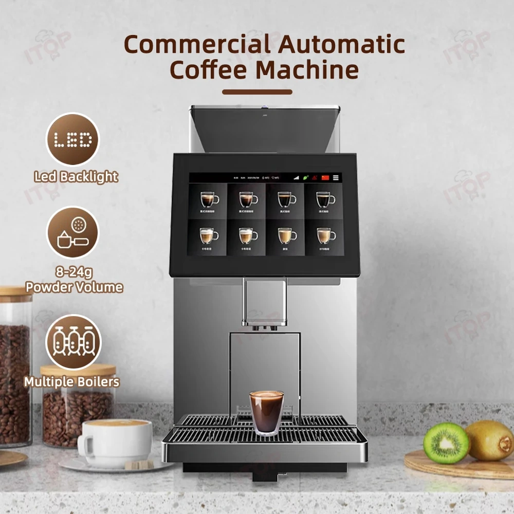 IT-ATC-301 Super Automatic Smart Commercial Use Integrated 11.6-Inch Large Touch Screen Coffee Machine,Commercial Coffee Machine Supplier | CE/UL Certified | ITOP Cafe,IT-ATC-301 Super Automatic Smart Commercial Use Integrated 11.6-Inch Large Touch Screen Coffee Machine