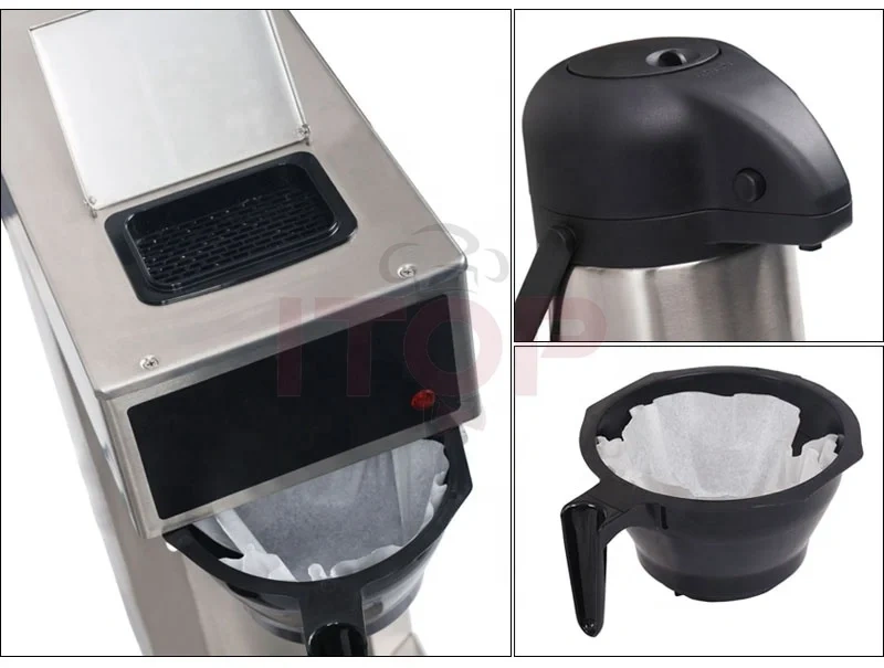 DCM-17/DCM-22 Stainless Steel Electric Drip Commercial Americano Machine,Commercial Coffee Machine Supplier | CE/UL Certified | ITOP Cafe,DCM-17/DCM-22 Stainless Steel Electric Drip Commercial Americano Machine