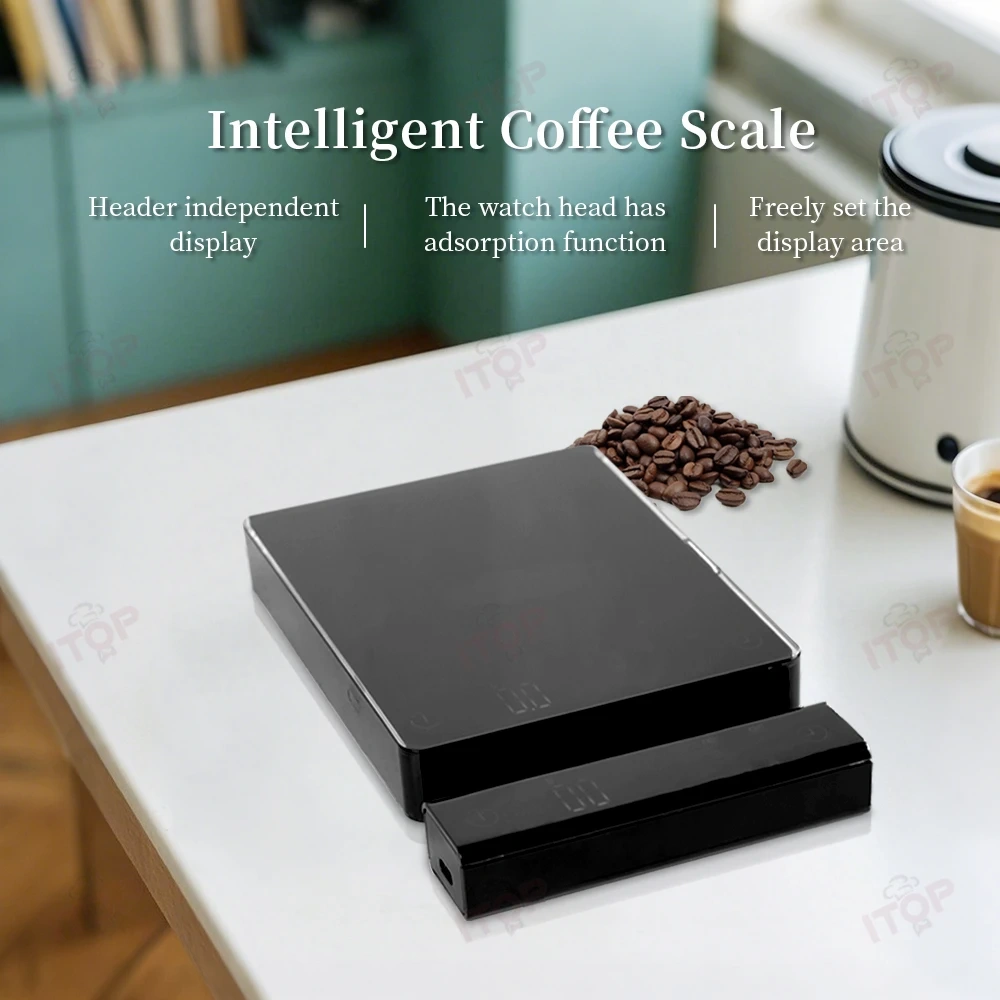 IT-OS1-L Portable Digital Split Coffee Scales USB & Battery Powered,Commercial Coffee Machine Supplier | CE/UL Certified | ITOP Cafe,IT-OS1-L Portable Digital Split Coffee Scales USB & Battery Powered