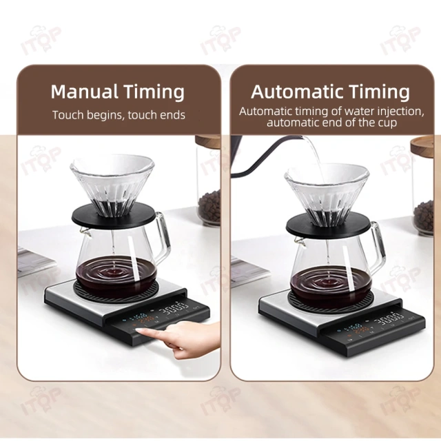 IT-EK2922R Stainless Steel 0.1g Timer Coffee Scale Led Display Hand Drip Espresso Coffee Scale,Commercial Coffee Machine Supplier | CE/UL Certified | ITOP Cafe,IT-EK2922R Stainless Steel 0.1g Timer Coffee Scale Led Display Hand Drip Espresso Coffee Scale