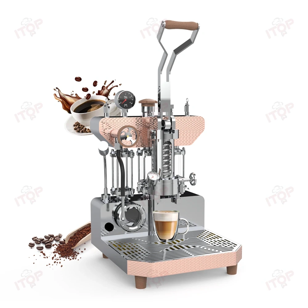 Alm Kopi ZXS-Espresso-6P New Commercial Espresso Machine Upgraded Dual Boiler System Hand-Pressed Triple Pressure Coffee Machine,Commercial Coffee Machine Supplier | CE/UL Certified | ITOP Cafe,Alm Kopi ZXS-Espresso-6P New Commercial Espresso Machine Upgraded Dual Boiler System Hand-Pressed Triple Pressure Coffee Machine