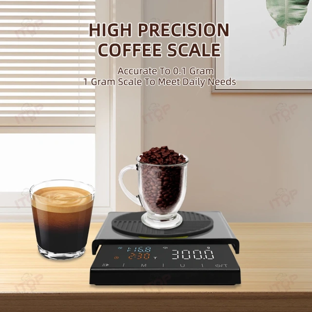 IT-EK2922R Stainless Steel 0.1g Timer Coffee Scale Led Display Hand Drip Espresso Coffee Scale,Commercial Coffee Machine Supplier | CE/UL Certified | ITOP Cafe,IT-EK2922R Stainless Steel 0.1g Timer Coffee Scale Led Display Hand Drip Espresso Coffee Scale