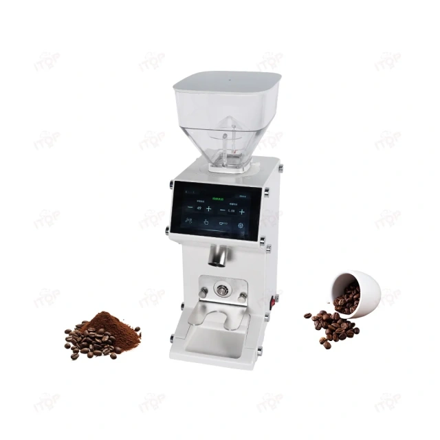 IT-GND-50A New Customized Logo Flat Burr 50mm Automatic Commercial Electric Coffee Grinder,Commercial Coffee Machine Supplier | CE/UL Certified | ITOP Cafe,IT-GND-50A New Customized Logo Flat Burr 50mm Automatic Commercial Electric Coffee Grinder