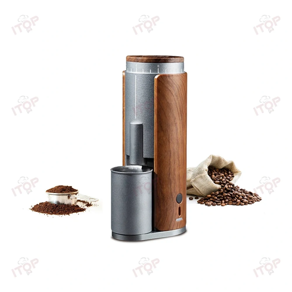 IT-JSMD-02/IT-SLMD-02  Usb Rechargeable Professional Conical Burr Coffee Grinder,Commercial Coffee Machine Supplier | CE/UL Certified | ITOP Cafe,IT-JSMD-02/IT-SLMD-02  Usb Rechargeable Professional Conical Burr Coffee Grinder