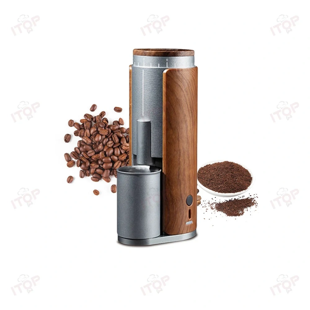 IT-JSMD-02/IT-SLMD-02  Usb Rechargeable Professional Conical Burr Coffee Grinder,Commercial Coffee Machine Supplier | CE/UL Certified | ITOP Cafe,IT-JSMD-02/IT-SLMD-02  Usb Rechargeable Professional Conical Burr Coffee Grinder